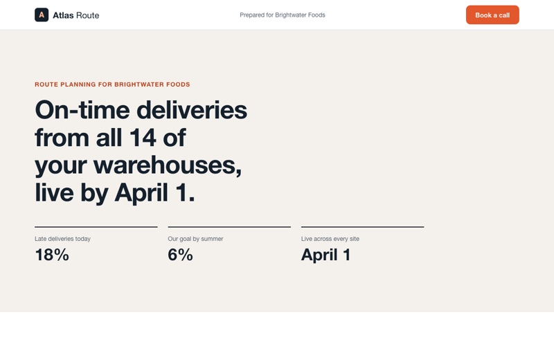The live enterprise proposal sample